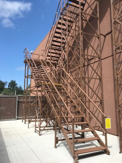 rooftop access stairs